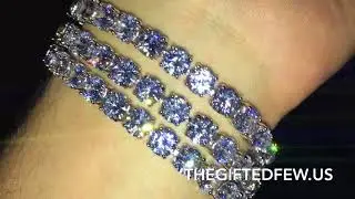 Large Cut Tennis Bracelet 💎 The Gifted Few Gold Review