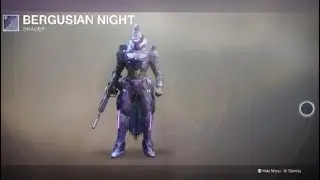Destiny 2 Titan with Virtuous Ornaments and Bergusian Night Shader