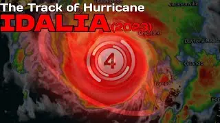 The Track of Hurricane Idalia (2023)