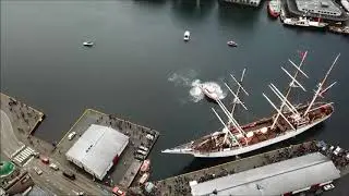 Statsraad Lehmkuhl kommer inn til Bergen etter 6 m&aring;neders tokt. 9 des 2017