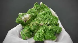 Pyromorphite with Baryte from Les Farges Mine , Ussel, France