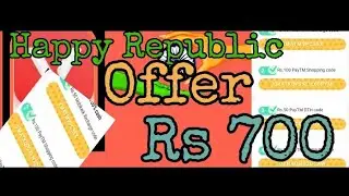 Happy Republic Day Special Offer Par User 700 Cashback