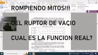 Ruptor de vacio y su funci&oacute;n real rompiendo mitos