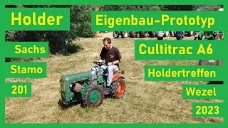 Eigenbau-Prototyp: Holder Cultitrac A6! | Sachs Stamo 201 | Knicklenkung | Holdertreffen Wezel 2023