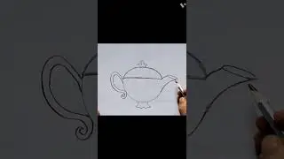 Genie Lamp Drawing #shorts #lamp #genielamp #trending #shortvideo #trendingshorts #youtubeshorts