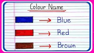 write color name | Colour Name in English | rangon ke naam