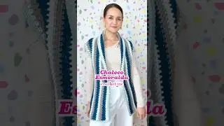 Tejido en una sola pieza 🥰 Chaleco Esmeralda #crochet