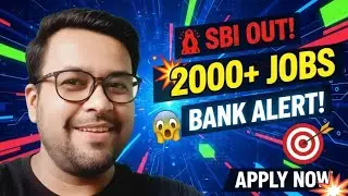 🚨 SBI New Notification Out! 💥 2000+ Vacancies | Full Details | Nitish Sir