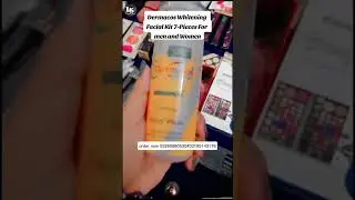 Dermacos Whitening Facial Kit Complete Uses Step
