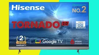 Hisense 139 cm (55 inches) Tornado 2.0 Series 4K Ultra HD Smart LED Google TV 55A7H (Silver)