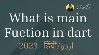 What is main function in Dart ? | Dart Language | Part 1