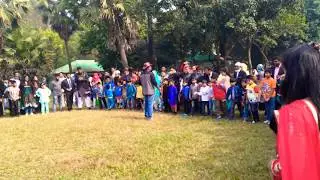 Children&rsquo;s game on picnic