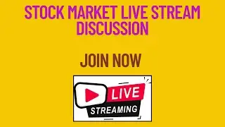 Stock Market Weekly Discussion live streaming #nifty #stockmarket #sharemarket #stocks #livestream