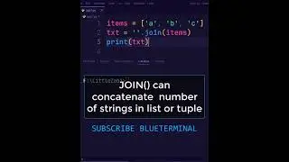 Python Join function #SHORTS