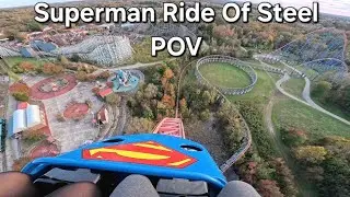 Huge Rollercoaster Closing Forever In Less Than A Week!😭 Superman Ride Of Steel Six Flags America