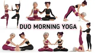 Partner Yoga Poses | Relaxed Together | Kids & Family Yoga 🧘‍♀️🤝