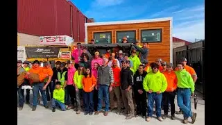 CCIC students send five tiny homes to community serving the homeless