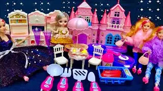 7 Minutes Satisfying with Unboxing Pink Princess House & kitchen Toys Play Set Review Toys | ASMR