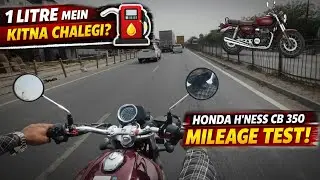 Honda H&rsquo;ness CB 350 1st Service 2025 🔧 | Real Mileage Test 🔥 Kya Sach Me Itni Average Deta Hai?