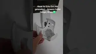 Echo Dot (4th Gen) Outlet Hanger &ndash; Sturdy & Perfect Cable Fit ✅#AmazonFinds #EchoDot #SmartHome