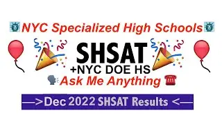 SHSAT and NYC HS Results!