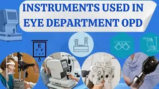 Instruments Used in  Eye Department (Ophthalmology/Optometry) OPD. Names and Functions