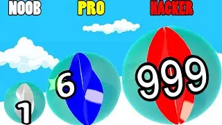 NOOB vs PRO vs HACKER in Marble Run 3D