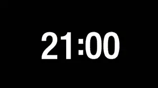 21 Minute Timer Black Screen | No Distraction | Deep Focus Study & Fitness Countdown | No Copyright