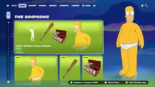 FORTNITE BUYING TIGHTY WHITIES HOMER BUNDLE