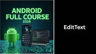 (67) EditText in Android Explained | User Input | Android Course