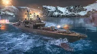 تجربة المدمرة روسية الجديدة RF Admiral Chabanenko