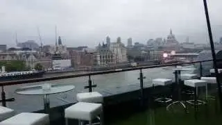 Sound check at oxo Tower