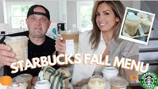 TRYING STARBUCKS FALL DRINKS 2022 | PUMPKIN SPICE & APPLE CRISP MACCHIATO | HONEST REVIEW