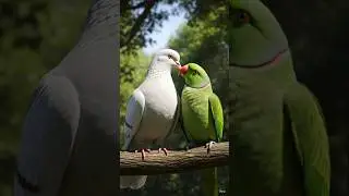 सच्ची दोस्ती की उड़ान 🕊️🦜 | Animal Friendship Story | #short #cartoon #viral