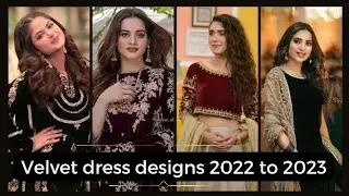 Most Beautiful Dress Design / 2023 Latest New Velvet Dress Designing Ideas #velvetdress#embroidered