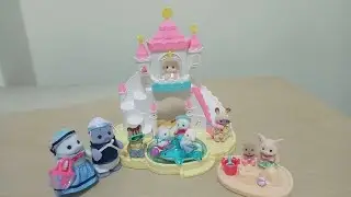 [Toy ASMR Unboxing] Calico Critters Sylvanian Families Seal Family in Nursery Sandbox & Pool🏖️