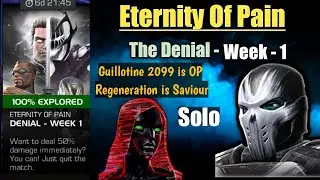 Eternity Of Pain Denial | Week 1- Crossbones Feat. Guillotine 2099 - Marvel Contest of Champions