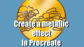 How to create a metallic coin in Procreate on the iPad