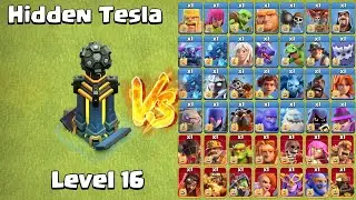 *Max* Hidden Tesla vs Every Max Troops | Clash Of Clans