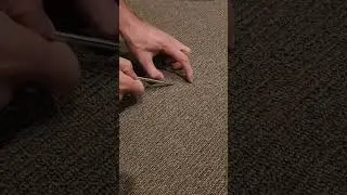 Hookah burn carpet repair #carpetrepair #asmr #asmrsounds
