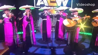 Thunder Rosa&rsquo;s Entrance in AEW Steel Cage match 2022