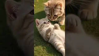Baby cat love mummy cat #desimemes #sorts #cutecartoon #kidsstory #catlove
