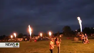 Candlesticking at Old West Balloon Fest Night Glow in Scottsbluff