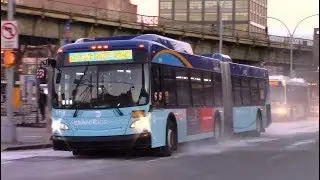 2017 New Flyer XD60 #6119 on the B44 Select Bus Service at Broadway and Roebling Street