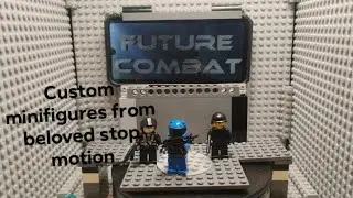 Custom Lego future combat minifigures BrickArms and minifig weapons included