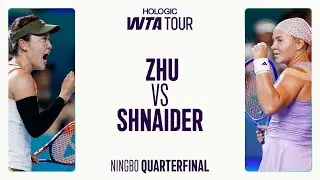 Линь Чжу против Дианы Шнайдер | Четвертьфинал турнира WTA в Нинбо 2025 | Лучшие моменты матча