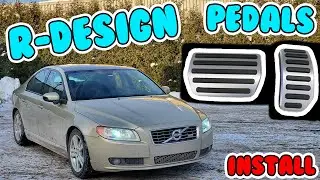 VOLVO R-DESIGN PEDALS Install! Refining the S80 V8's Interior even more!