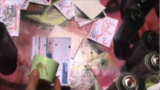 Как создать эффект брызг с помощью аэрозольной краски &mdash; Фоны для наклеек, Эпизод: 002