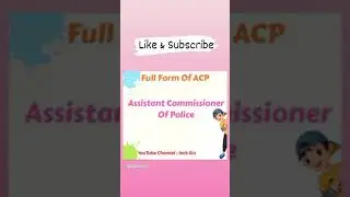 Full Form of ACP #shorts #trending #jackjics