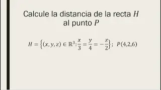 Distancia de un punto a una recta usando bases ortonormales